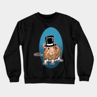Rat in a Top Hat Crewneck Sweatshirt